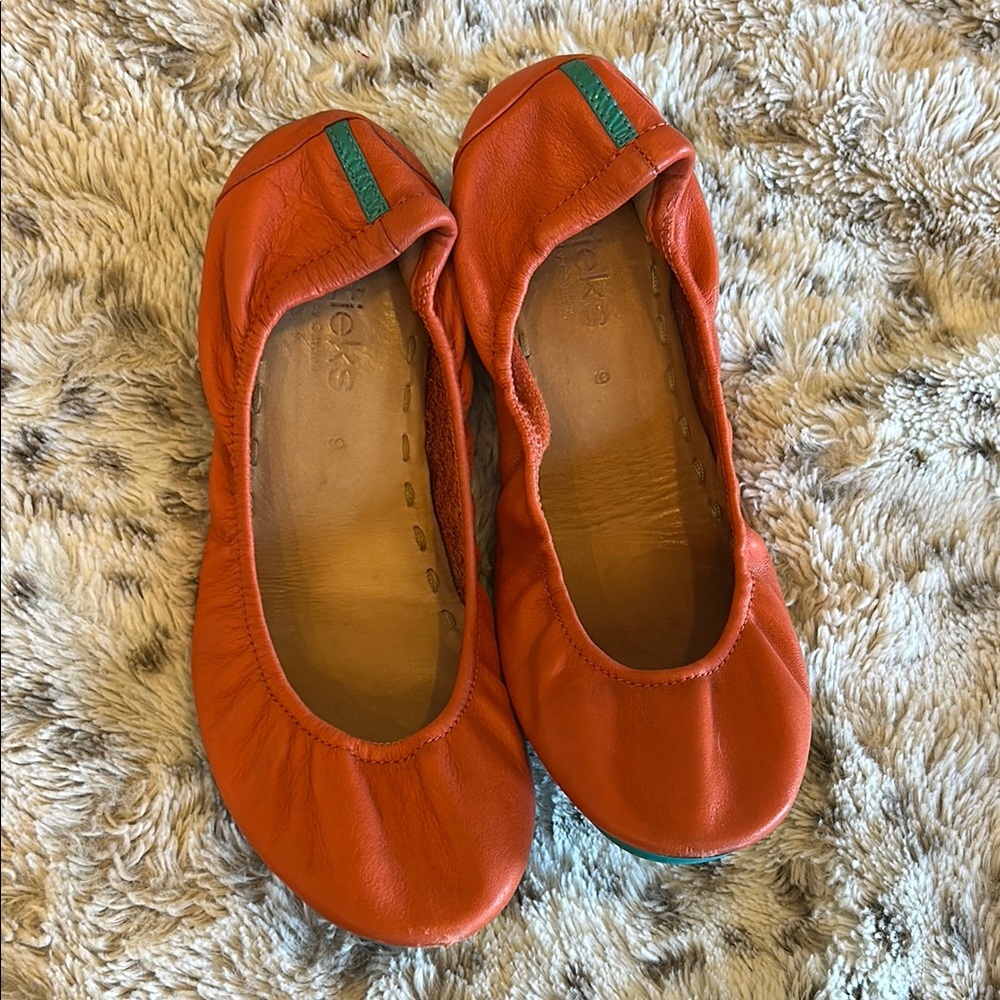 Tieks ballet flats - Size 9 - Tangerine orange